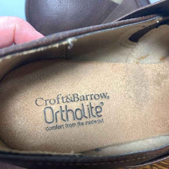 Croft & Barrow Women's Maid Ortholite Vegan Leather Slip On Heel Shoes Brown 7.5 - Picture 3 of 6